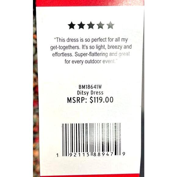 New w/tags BB Dakota Floral Ditsy Dress, by Steve Madden Size Medium - Picture 3 of 3